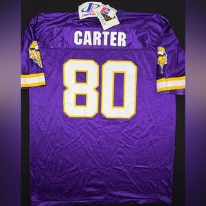 NWT Minnesota Vikings Cris Carter Logo Athletic Football Jersey Size: XL
